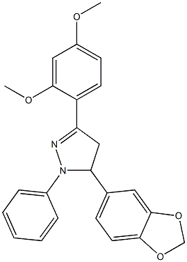 5-(1,3-benzodioxol-5-yl)-3-(2,4-dimethoxyphenyl)-1-phenyl-4,5-dihydro-1H-pyrazole