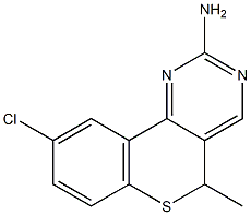 9-chloro-5-methyl-5H-thiochromeno[4,3-d]pyrimidin-2-amine 结构式