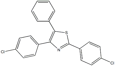 2,4-di(4-chlorophenyl)-5-phenyl-1,3-thiazole Structure
