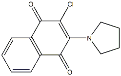 2-chloro-3-(1-pyrrolidinyl)naphthoquinone|