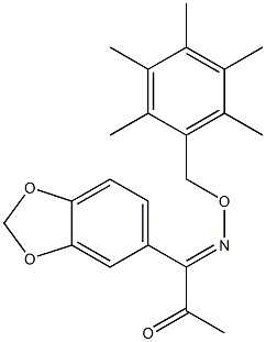 1-(1,3-benzodioxol-5-yl)-1-{[(2,3,4,5,6-pentamethylbenzyl)oxy]imino}acetone
