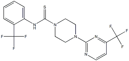 N1-[2-(trifluoromethyl)phenyl]-4-[4-(trifluoromethyl)pyrimidin-2-yl]piperazine-1-carbothioamide