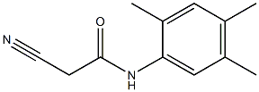 N1-(2,4,5-trimethylphenyl)-2-cyanoacetamide 化学構造式