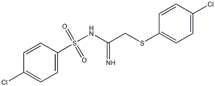 N1-{2-[(4-chlorophenyl)thio]ethanimidoyl}-4-chlorobenzene-1-sulfonamide|