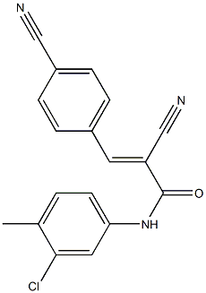 N1-(3-chloro-4-methylphenyl)-2-cyano-3-(4-cyanophenyl)acrylamide