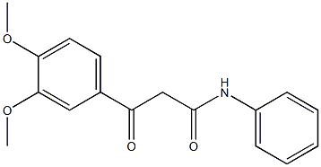 N1-phenyl-3-(3,4-dimethoxyphenyl)-3-oxopropanamide Structure