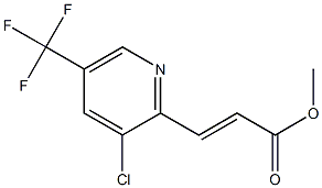 methyl 3-[3-chloro-5-(trifluoromethyl)-2-pyridinyl]acrylate Struktur