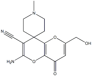 2'-amino-6'-(hydroxymethyl)-1-methyl-8'-oxo-8'H-spiro[piperidine-4,4'-pyrano[3,2-b]pyran]-3'-carbonitrile