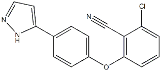 2-chloro-6-[4-(1H-pyrazol-5-yl)phenoxy]benzonitrile