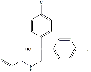 2-(allylamino)-1,1-bis(4-chlorophenyl)-1-ethanol 化学構造式
