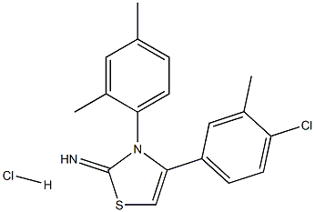  4-(4-chloro-3-methylphenyl)-3-(2,4-dimethylphenyl)-2,3-dihydro-1,3-thiazol-2-imine hydrochloride