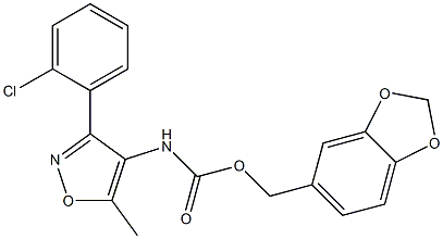 1,3-benzodioxol-5-ylmethyl N-[3-(2-chlorophenyl)-5-methylisoxazol-4-yl]carbamate