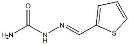 2-(2-thienylmethylidene)hydrazine-1-carboxamide,,结构式