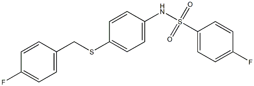 4-fluoro-N-{4-[(4-fluorobenzyl)sulfanyl]phenyl}benzenesulfonamide