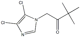 1-(4,5-dichloro-1H-imidazol-1-yl)-3,3-dimethyl-2-butanone 结构式