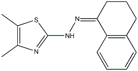 1,2,3,4-tetrahydronaphthalen-1-one 1-(4,5-dimethyl-1,3-thiazol-2-yl)hydrazone Structure