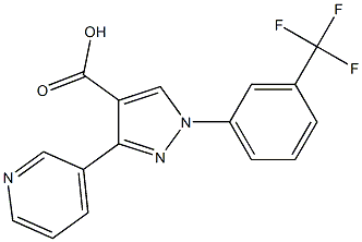 3-(3-pyridinyl)-1-[3-(trifluoromethyl)phenyl]-1H-pyrazole-4-carboxylic acid