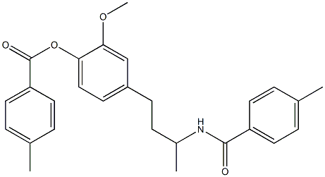 2-methoxy-4-{3-[(4-methylbenzoyl)amino]butyl}phenyl 4-methylbenzoate