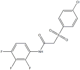 N1-(2,3,4-trifluorophenyl)-2-[(4-chlorophenyl)sulfonyl]acetamide