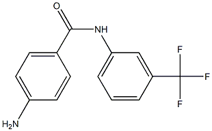 4-amino-N-[3-(trifluoromethyl)phenyl]benzenecarboxamide,,结构式