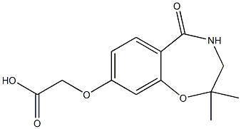2-[(2,2-dimethyl-5-oxo-2,3,4,5-tetrahydro-1,4-benzoxazepin-8-yl)oxy]acetic acid