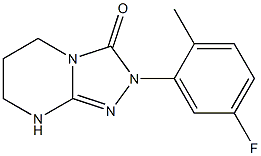 2-(5-fluoro-2-methylphenyl)-2,3,5,6,7,8-hexahydro[1,2,4]triazolo[4,3-a]pyrimidin-3-one Structure