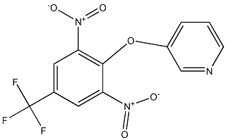 3-[2,6-dinitro-4-(trifluoromethyl)phenoxy]pyridine Structure