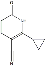 2-cyclopropyl-6-oxo-1,4,5,6-tetrahydro-3-pyridinecarbonitrile,,结构式