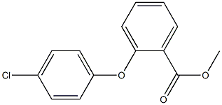 methyl 2-(4-chlorophenoxy)benzenecarboxylate Struktur