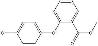 methyl 2-(4-chlorophenoxy)benzenecarboxylate 结构式