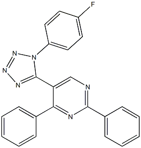 5-[1-(4-fluorophenyl)-1H-1,2,3,4-tetraazol-5-yl]-2,4-diphenylpyrimidine|