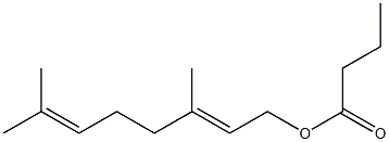 3,7-dimethylocta-2,6-dienyl butyrate,,结构式