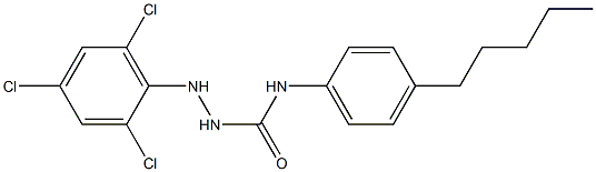 N1-(4-pentylphenyl)-2-(2,4,6-trichlorophenyl)hydrazine-1-carboxamide|