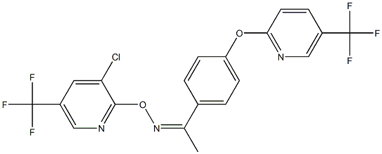 1-(4-{[5-(trifluoromethyl)-2-pyridinyl]oxy}phenyl)-1-ethanone O-[3-chloro-5-(trifluoromethyl)-2-pyridinyl]oxime|