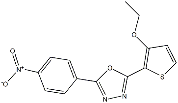 2-(3-ethoxy-2-thienyl)-5-(4-nitrophenyl)-1,3,4-oxadiazole