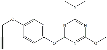  N-{4-methoxy-6-[4-(2-propynyloxy)phenoxy]-1,3,5-triazin-2-yl}-N,N-dimethylamine