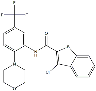 N2-[2-morpholino-5-(trifluoromethyl)phenyl]-3-chlorobenzo[b]thiophene-2-carboxamide|