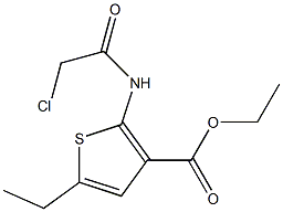 ethyl 2-[(2-chloroacetyl)amino]-5-ethylthiophene-3-carboxylate Struktur