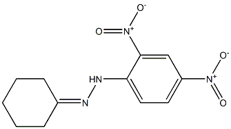 cyclohexan-1-one 1-(2,4-dinitrophenyl)hydrazone,,结构式