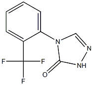 4-[2-(trifluoromethyl)phenyl]-2,4-dihydro-3H-1,2,4-triazol-3-one Structure