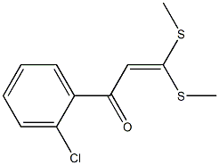 1-(2-chlorophenyl)-3,3-bis(methylsulfanyl)-2-propen-1-one Structure