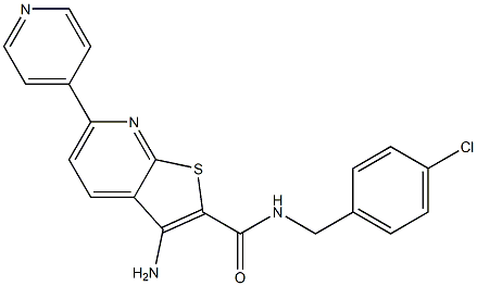 3-amino-N-(4-chlorobenzyl)-6-(4-pyridinyl)thieno[2,3-b]pyridine-2-carboxamide|