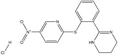  2-{2-[(5-nitro-2-pyridyl)thio]phenyl}-1,4,5,6-tetrahydropyrimidine hydrochloride