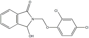 2-[(2,4-dichlorophenoxy)methyl]-3-hydroxy-1-isoindolinone 化学構造式