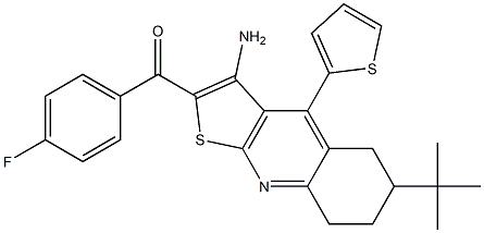  [3-amino-6-(tert-butyl)-4-(2-thienyl)-5,6,7,8-tetrahydrothieno[2,3-b]quinolin-2-yl](4-fluorophenyl)methanone