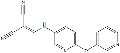 2-({[6-(3-pyridyloxy)-3-pyridyl]amino}methylidene)malononitrile 结构式