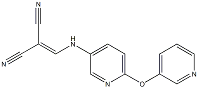 2-({[6-(3-pyridyloxy)-3-pyridyl]amino}methylidene)malononitrile Structure