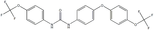 N-{4-[4-(trifluoromethoxy)phenoxy]phenyl}-N'-[4-(trifluoromethoxy)phenyl]urea Structure