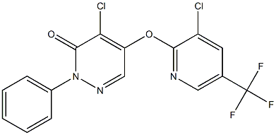  4-chloro-5-{[3-chloro-5-(trifluoromethyl)-2-pyridyl]oxy}-2-phenyl-2,3-dihydropyridazin-3-one