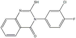 3-(3-chloro-4-fluorophenyl)-2-mercapto-3,4-dihydroquinazolin-4-one